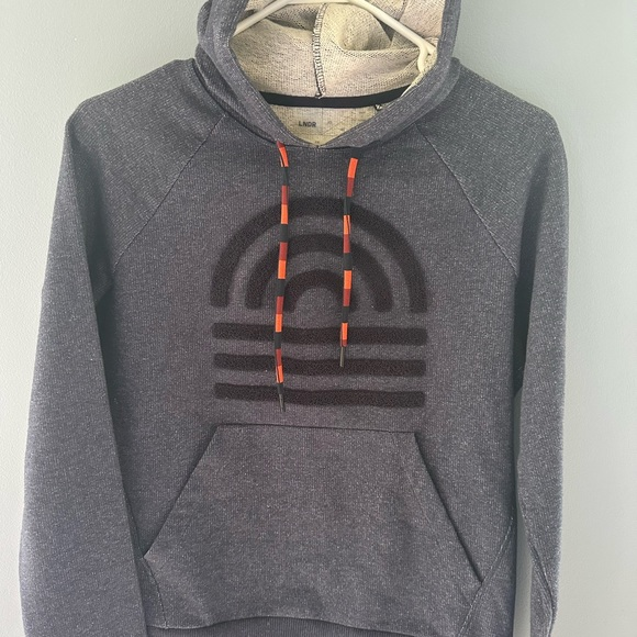 LNDR Tops - LNDR  Women’s‎ Navy Horizon Hooded Sweatshirt Size XS